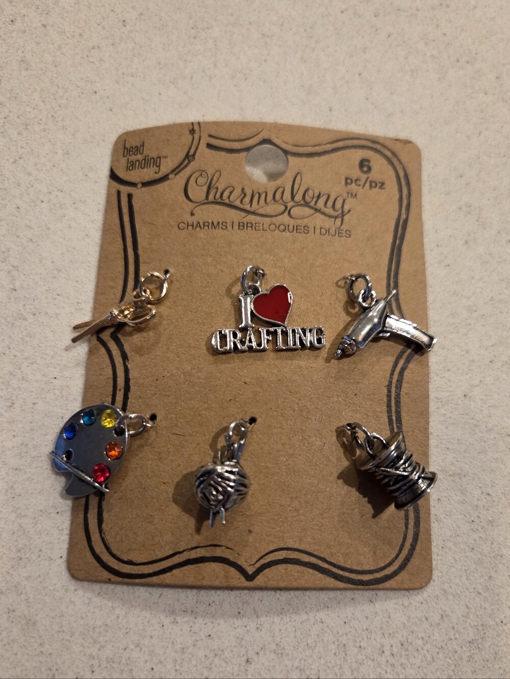 Set Of 6 Crafting Charms